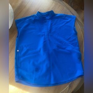 Figs Royal Blue Rafaela Top XXS
